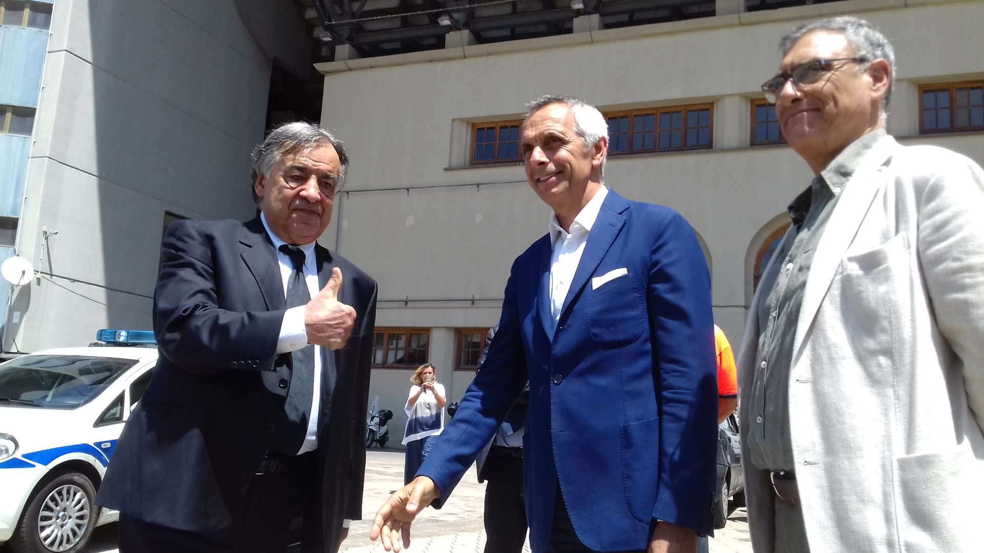 Leoluca Orlando Rinaldo Sagramola Roberto D'Agostino