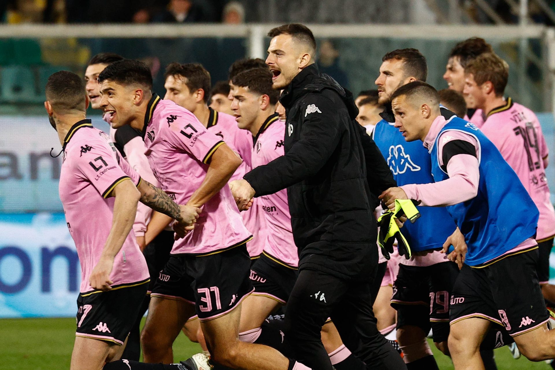 esultanza palermo fine partita